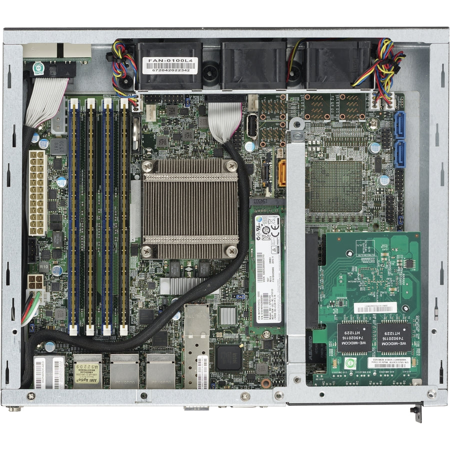 Serveur Mini PC 1U SuperMicro SuperServer E300-8D - 1 x Intel Xeon D-1518 2,20 GHz - Contrôleur Serial ATA/600 SYS-E300-8D