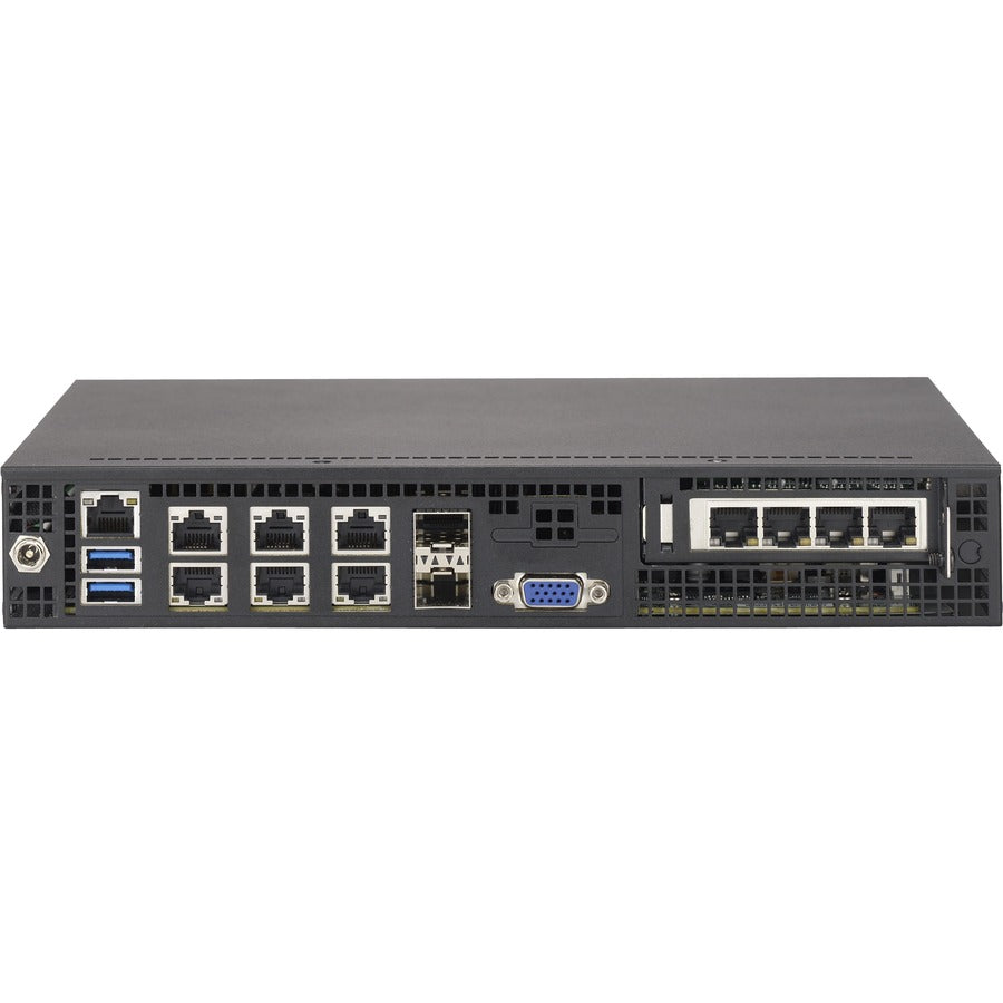 Serveur Mini PC 1U SuperMicro SuperServer E300-8D - 1 x Intel Xeon D-1518 2,20 GHz - Contrôleur Serial ATA/600 SYS-E300-8D