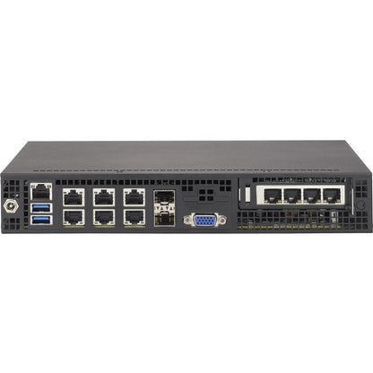 Serveur Mini PC 1U SuperMicro SuperServer E300-8D - 1 x Intel Xeon D-1518 2,20 GHz - Contrôleur Serial ATA/600 SYS-E300-8D