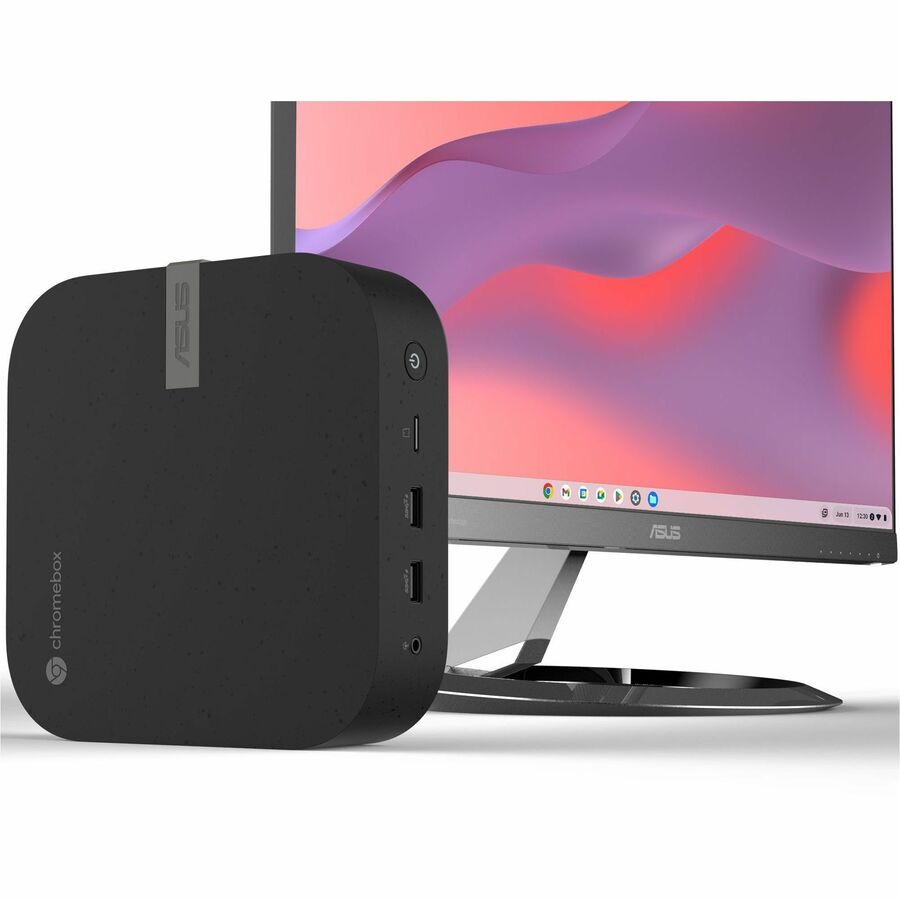 Asus Chromebox 5 CHROMEBOX5-S5055UN-WC Chromebox - Intel Core i5 12th Gen i5-1240P - 8 GB - 128 GB SSD - Mini PC - Eco Black 90MS02N1-M002U0