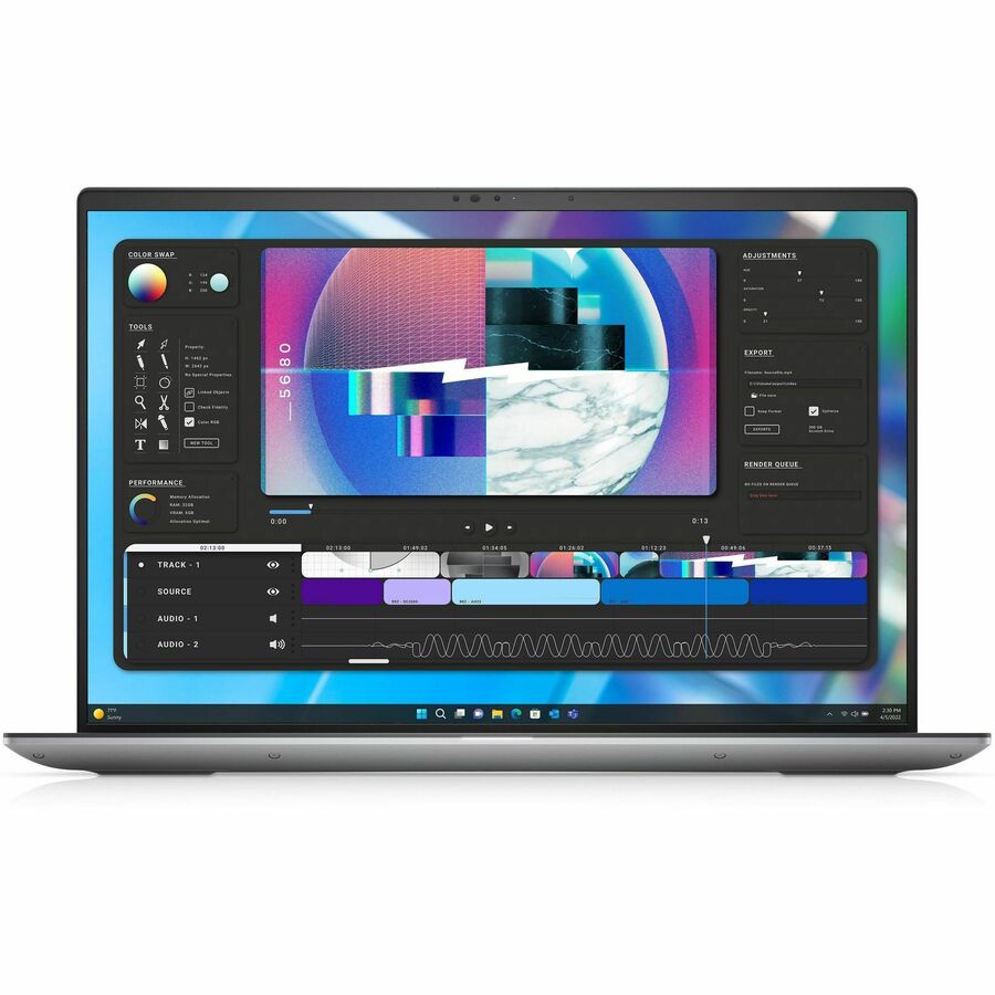 Station de travail mobile Dell Precision 5000 5680 16" - Full HD Plus - Intel Core i9 13e génération i9-13900H - Technologie vPro - 32 Go - SSD 1 To - Clavier anglais (États-Unis) - Gris Titan anodisé CJW38
