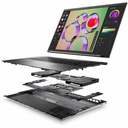 Station de travail mobile Dell Precision 5000 5680 16" - Full HD Plus - Intel Core i9 13e génération i9-13900H - Technologie vPro - 32 Go - SSD 1 To - Clavier anglais (États-Unis) - Gris Titan anodisé CJW38