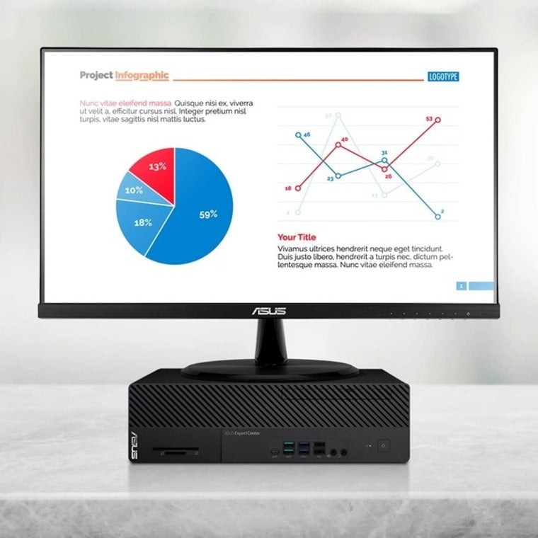 Asus ExpertCenter D7 D700SC-D511 Desktop Computer - Intel Core i5 11th Gen i5-11400 - 8 GB - 512 GB SSD - Small Form Factor - Black D700SC-D511