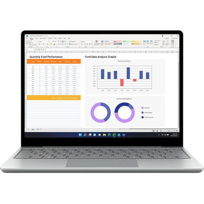 Ordinateur portable à écran tactile Microsoft Surface Laptop Go 2 12,4 pouces - Intel Core i5 11e génération i5-1135G7 - 8 Go - SSD 256 Go - Platinum 8QG-00023