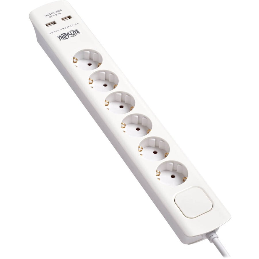 Parasurtenseur/protecteur de surtension à 6 prises Tripp Lite par Eaton TLP6G18USB