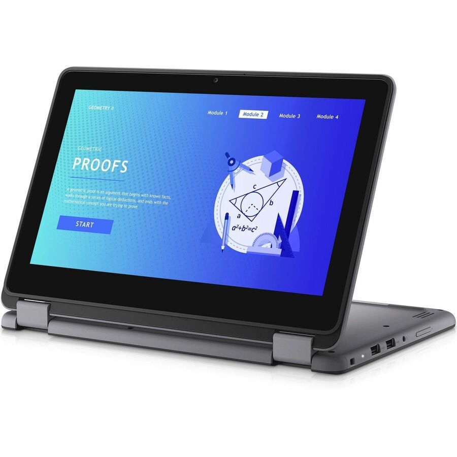 Ordinateur portable convertible 2 en 1 à écran tactile Dell Latitude 3000 3140 11,6" - HD - Intel N100 - 4 Go - SSD 128 Go - Clavier anglais (États-Unis) 2JGT3