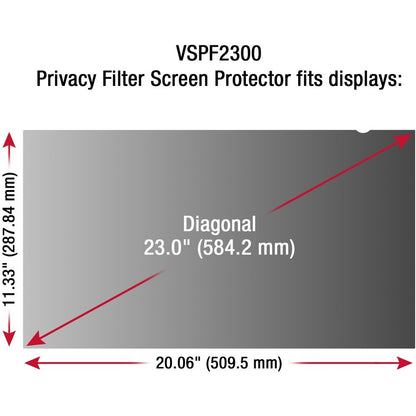 ViewSonic Privacy Filter Screen Protector VSPF2300