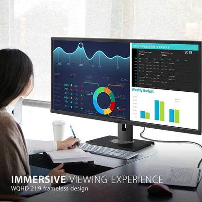 Moniteur LED ViewSonic Graphic VG3456 34" UWQHD - 21:9 - Noir VG3456