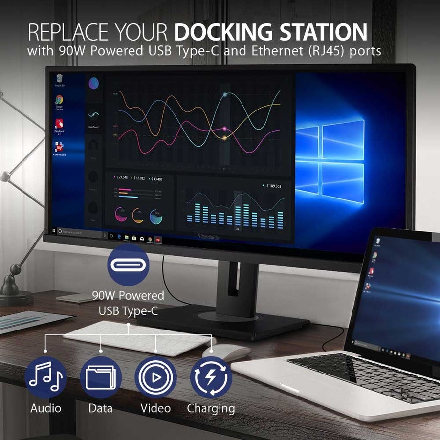 Moniteur LED ViewSonic Graphic VG3456 34" UWQHD - 21:9 - Noir VG3456