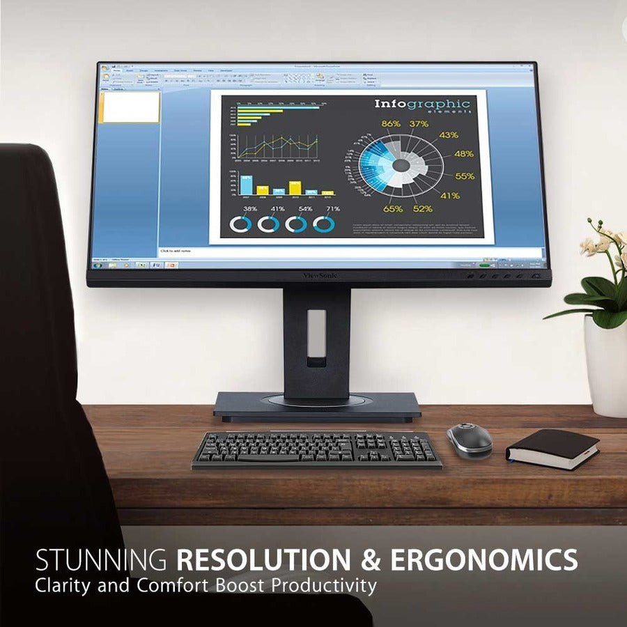 Moniteur LED Full HD ViewSonic Graphic VG2755 de 27 pouces - 16:9 - Noir VG2755