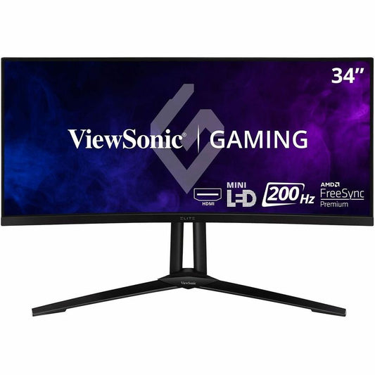 Moniteur LED incurvé ViewSonic Gaming XG341C-2K de 34 pouces UWQHD - 21:9 - Noir XG341C-2K