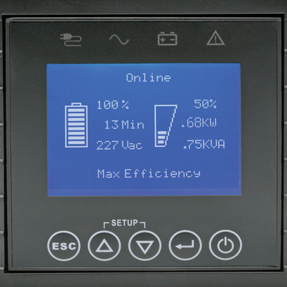 Tripp Lite by Eaton SUINT1000LCD2U SmartOnline 1kVA 900W On-Line Double-Conversion UPS SUINT1000LCD2U