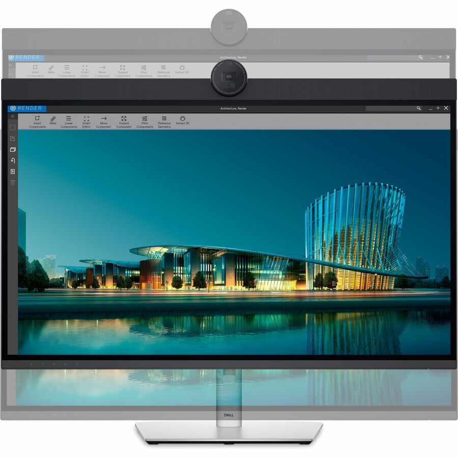 Moniteur LED 6K Dell UltraSharp U3224KB 32" avec webcam - 16:9 - Noir, argent DELL-U3224KB