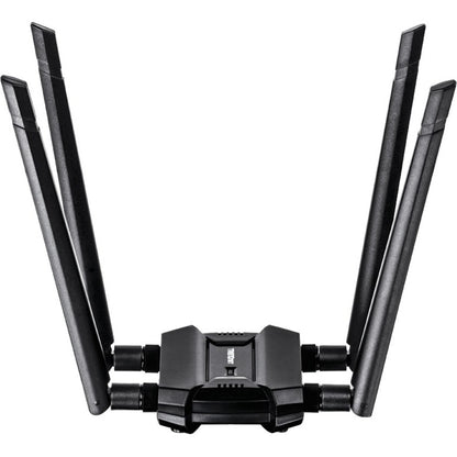TRENDnet AC1900 High Power Dual Band Wireless USB Adapter, Increase-Extend WiFi Wireless Coverage, Stream 4K HD Video, Windows-Mac OS Compatible, USB 3.0 to USB Type A, Black, TEW-809UB TEW-809UB