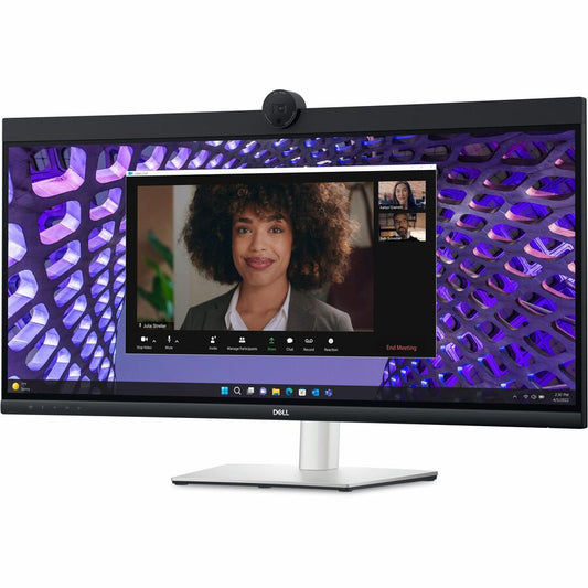Moniteur LED incurvé Dell P3424WEB 34" avec webcam UW-QHD - 21:9 - Noir, argent DELL-P3424WEB