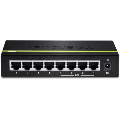 Commutateur PoE 10/100 Mbps à 8 ports TRENDnet, 4 ports 10/100, 4 ports PoE 10/100, budget d'alimentation PoE 30 W, capacité de commutation 1,6 Gbps, 802.3af, protection à vie, noir, TPE-S44 TPE-S44