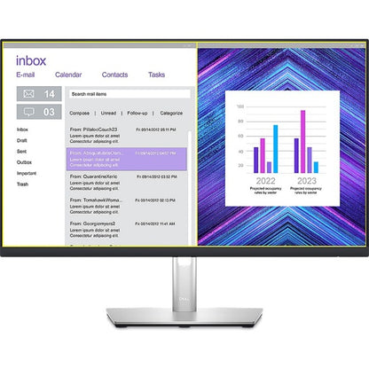 Moniteur LCD QHD Dell P2423DE 24 pouces - 16:9 - Noir, Argent DELL-P2423DE