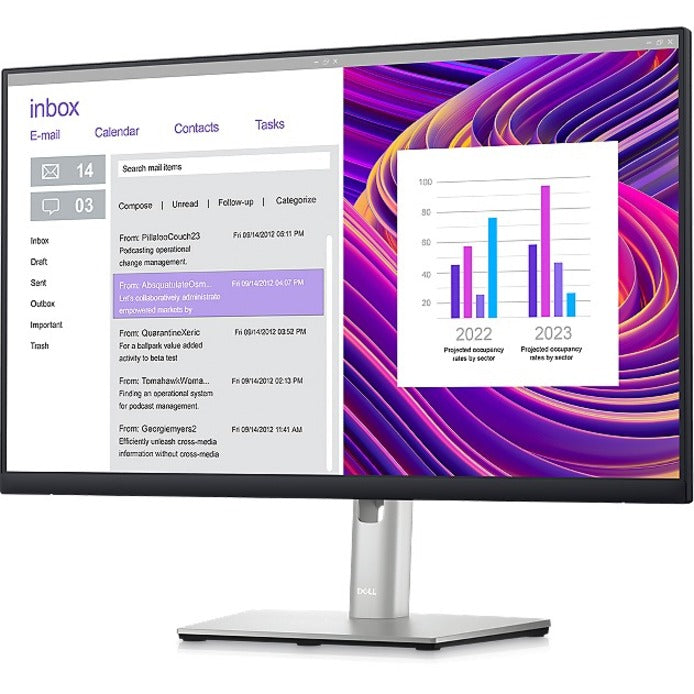 Moniteur LCD QHD Dell P2423DE 24 pouces - 16:9 - Noir, Argent DELL-P2423DE