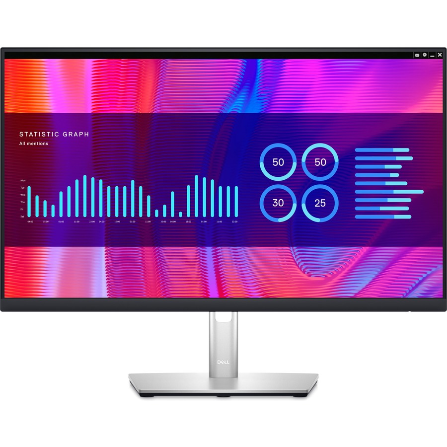 Moniteur LCD QHD Dell P2423DE 24 pouces - 16:9 - Noir, Argent DELL-P2423DE