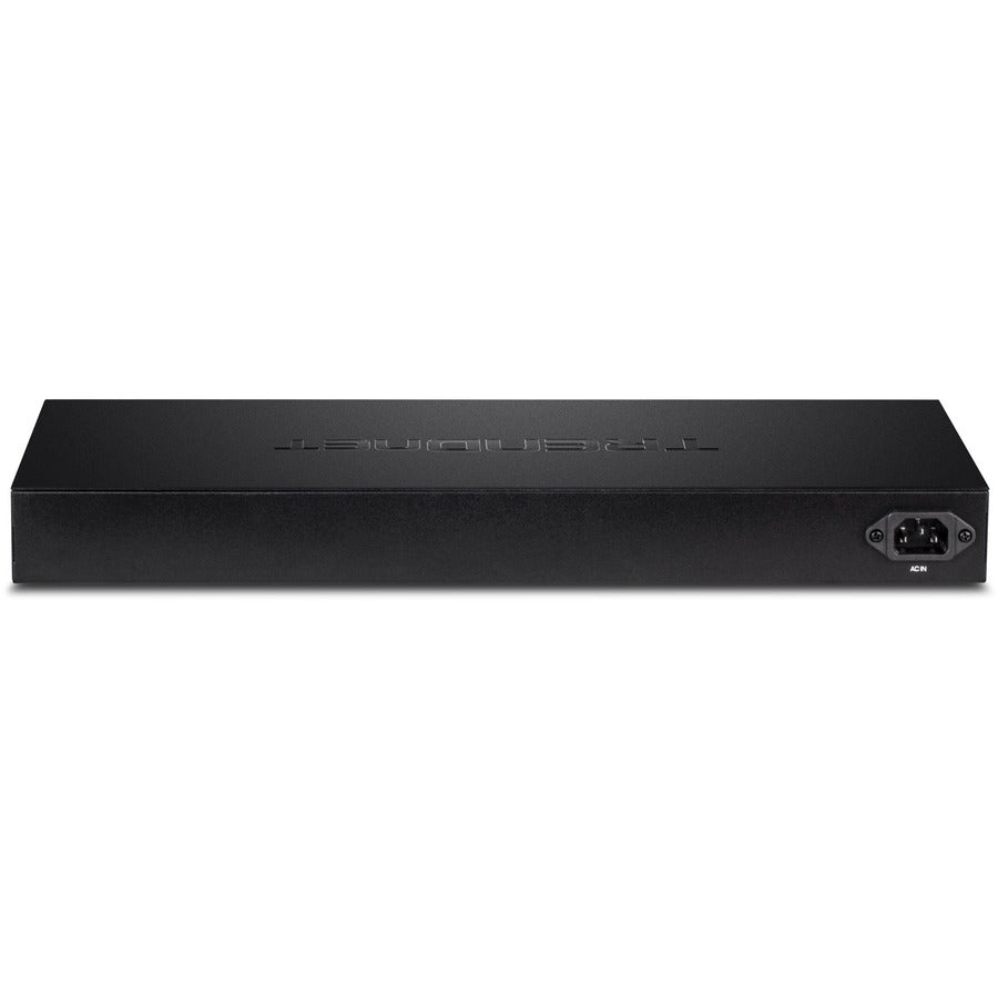 TRENDnet Switch Web Smart Gigabit 52 ports, 48 ​​ports Gigabit RJ-45, 4 ports Gigabit partagés (RJ-45 ou SFP), capacité de commutation 104 Gbps, VLAN, QoS, LACP, IPv6, protection à vie, noir, TEG-524WS TEG-524WS