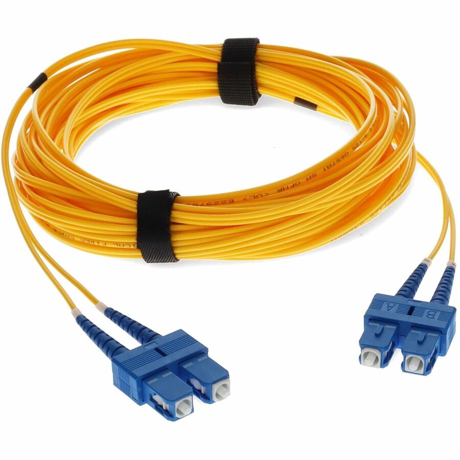 Câble de raccordement jaune duplex SC/SC OS1 en fibre monomode (SMF) AddOn 3 m ADD-SC-SC-3M9SMF