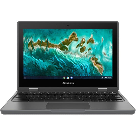 Asus Chromebook Flip CR1 CR1100FKA-YZ142T-S Chromebook convertible à écran tactile 11,6" - HD - Intel Celeron N5100 - 4 Go - Mémoire flash 32 Go - Gris foncé CR1100FKA-YZ142T-S