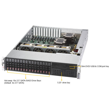 Système Barebone SuperMicro SuperServer 2029P-TXRT - Montable en rack 2U - Socket P LGA-3647 - Prise en charge de 2 processeurs SYS-2029P-TXRT