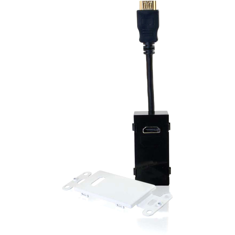 C2G HDMI Pass Through Wall Plate - White 41043