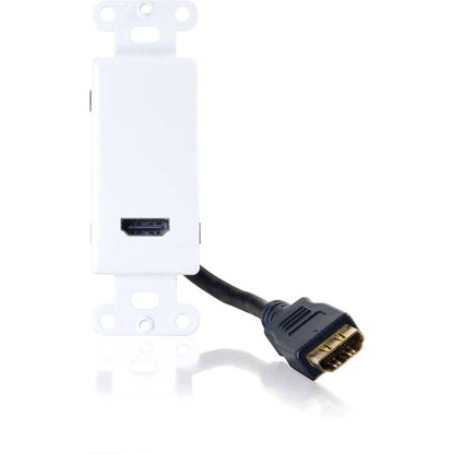 C2G HDMI Pass Through Wall Plate - White 41043