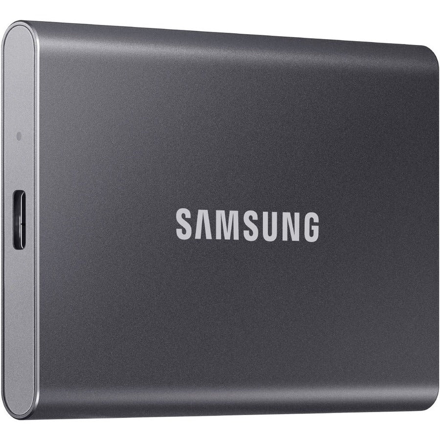 Disque SSD portable Samsung T7 MU-PC500T/AM 500 Go - Externe - PCI Express NVMe - Gris Titane MU-PC500T/AM