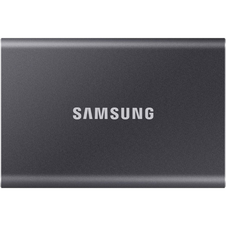 Disque SSD portable Samsung T7 MU-PC500T/AM 500 Go - Externe - PCI Express NVMe - Gris Titane MU-PC500T/AM