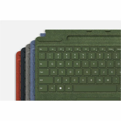 Microsoft Signature Keyboard/Cover Case Microsoft Surface Pro 8, Surface Pro 9, Surface Pro X Tablet, Stylus - Platinum 8X8-00062
