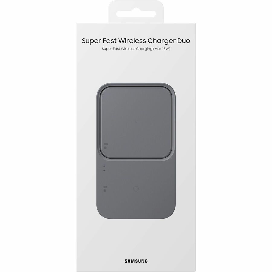 Chargeur sans fil ultra rapide Duo de Samsung (avec adaptateur et câble) EP-P5400TBEGCA