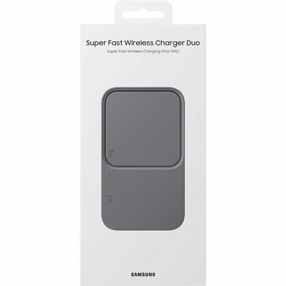 Chargeur sans fil ultra rapide Duo de Samsung (avec adaptateur et câble) EP-P5400TBEGCA