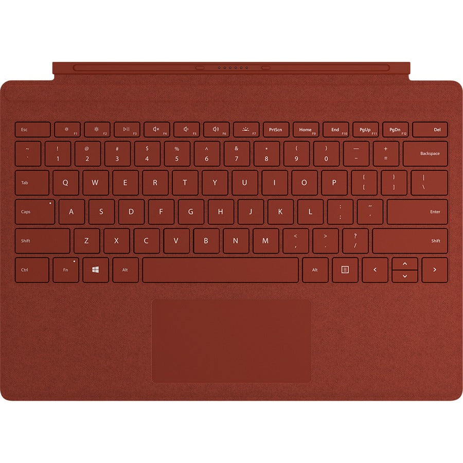 Étui clavier/housse Microsoft Signature Type Cover pour tablette Microsoft Surface Pro (5e génération), Surface Pro 3, Surface Pro 4, Surface Pro 6, Surface Pro 7 - Rouge coquelicot FFQ-00101