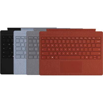 Étui clavier/housse Microsoft Signature Type Cover pour tablette Microsoft Surface Pro (5e génération), Surface Pro 3, Surface Pro 4, Surface Pro 6, Surface Pro 7 - Rouge coquelicot FFQ-00101