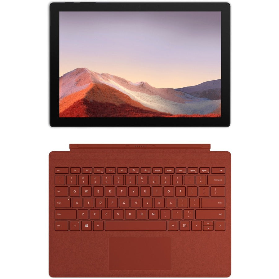Étui clavier/housse Microsoft Signature Type Cover pour tablette Microsoft Surface Pro (5e génération), Surface Pro 3, Surface Pro 4, Surface Pro 6, Surface Pro 7 - Rouge coquelicot FFQ-00101