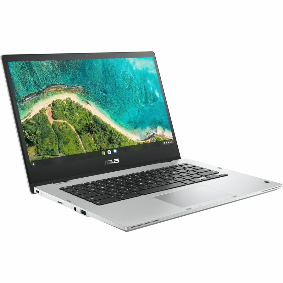 Asus Chromebook Flip CM1 CM1400FXA-DH01T-CA Chromebook 2 en 1 convertible tactile 14" - Full HD - AMD 3015Ce - 4 Go - Mémoire flash 64 Go - Argent transparent CM1400FXA-DH01T-CA