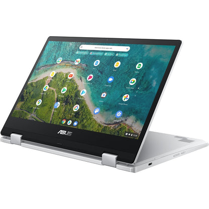 Asus Chromebook Flip CM1 CM1400FXA-DH01T-CA Chromebook 2 en 1 convertible tactile 14" - Full HD - AMD 3015Ce - 4 Go - Mémoire flash 64 Go - Argent transparent CM1400FXA-DH01T-CA