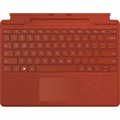 Étui clavier/housse Microsoft Signature pour tablette Surface Pro 8, Surface Pro 9, Surface Pro X, stylet - Rouge coquelicot 8XB-00022