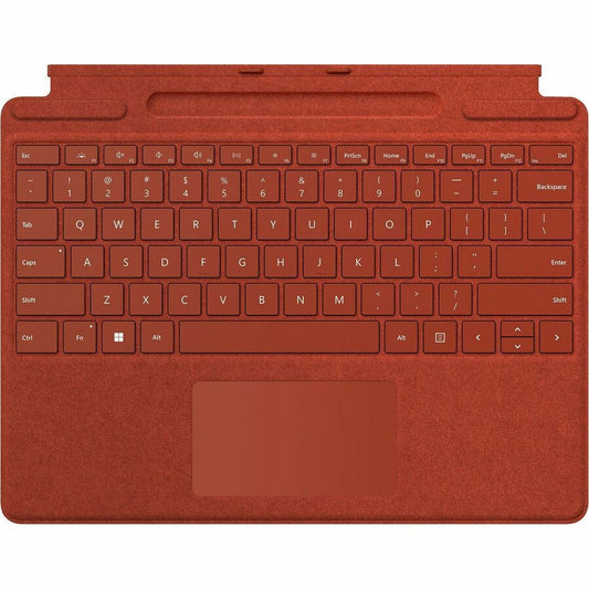 Étui clavier/housse Microsoft Signature pour tablette Surface Pro 8, Surface Pro 9, Surface Pro X, stylet - Rouge coquelicot 8XB-00022