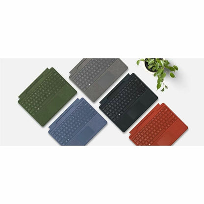 Étui clavier/housse Microsoft Signature pour tablette Surface Pro 8, Surface Pro 9, Surface Pro X, stylet - Rouge coquelicot 8XB-00022