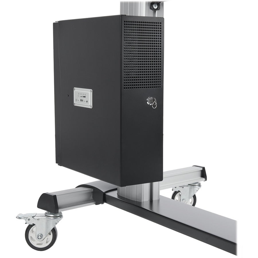 Chariot TV roulant Tripp Lite par Eaton avec alimentation par batterie rechargeable pour écrans de 60" à 100" DMCS60100XXBB
