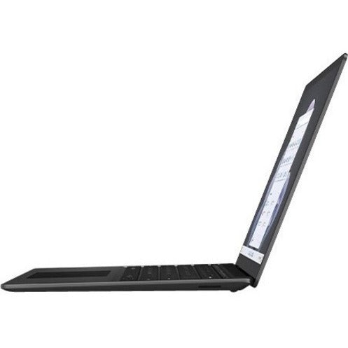 Ordinateur portable Microsoft Surface Laptop 5 13,5" à écran tactile - Intel Core i7 12e génération i7-1265U - Plateforme Intel Evo - 16 Go - SSD 512 Go - Clavier anglais, français - Noir mat TBJ-00001