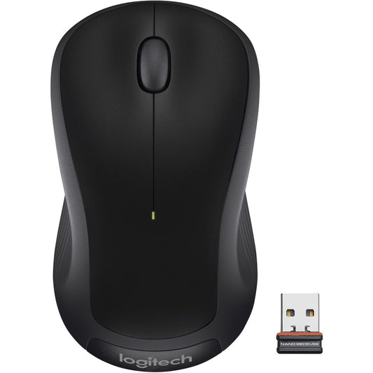 Souris sans fil Logitech M310, 2,4 GHz avec récepteur USB Nano, suivi optique 1000 DPI, batterie de 18 mois, ambidextre, compatible avec PC, Mac, ordinateur portable, Chromebook (noir) 910-004277