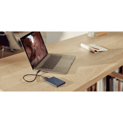 Disque dur externe portable WD My Passport pour Mac WDBA2D0020BBL 2 To - 2,5" - Bleu nuit WDBA2D0020BBL-WESN