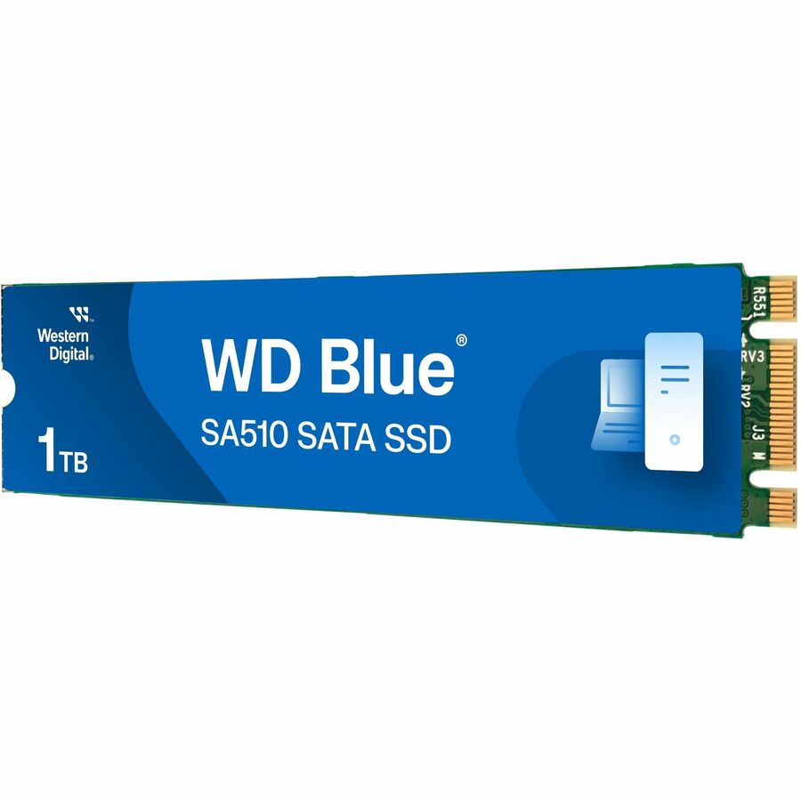 Disque SSD WD Blue SA510 WDS100T3B0B 1 To - M.2 2280 Interne - SATA (SATA/600) WDS100T3B0B