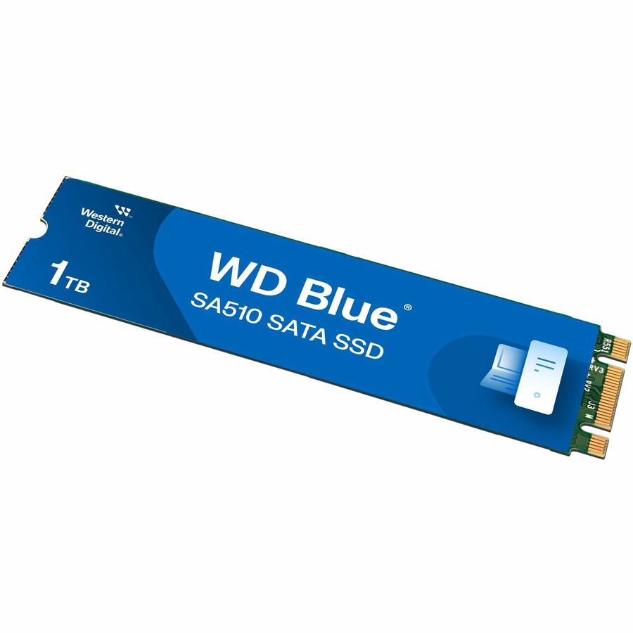 Disque SSD WD Blue SA510 WDS100T3B0B 1 To - M.2 2280 Interne - SATA (SATA/600) WDS100T3B0B