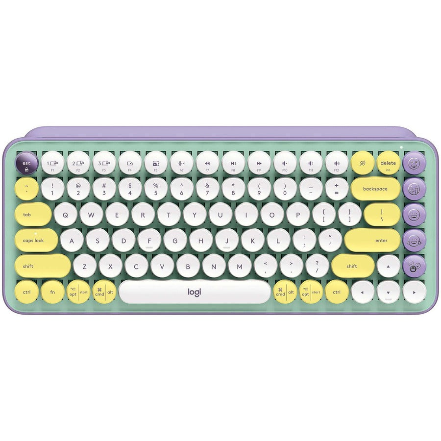 Clavier mécanique sans fil Logitech POP Keys avec touches emoji - Daydream Mint 920-010708
