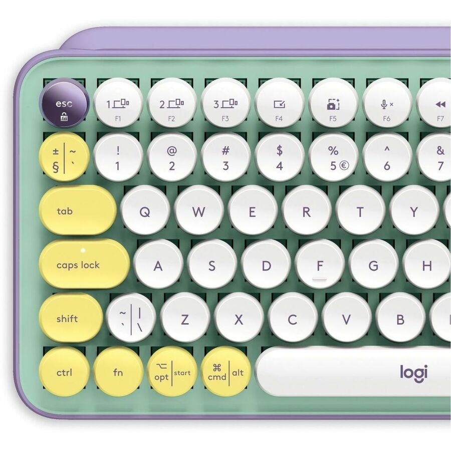 Clavier mécanique sans fil Logitech POP Keys avec touches emoji - Daydream Mint 920-010708